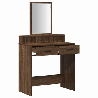 Kaptafel met lade Bruin Eiken 79 x 41 x 140 cm Bewerkt hout 5