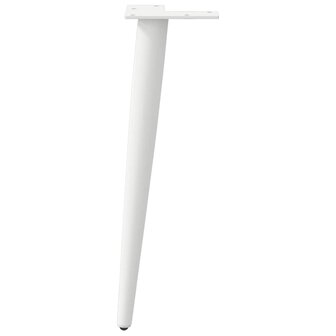 Salontafelpoten conische vorm 4 st 42-43 cm staal wit 5