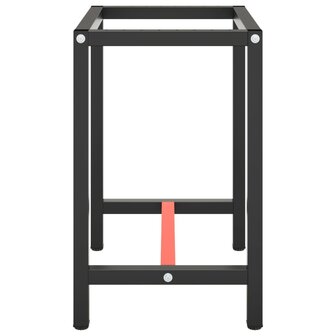 Werkbankframe 70x50x79 cm metaal matzwart en matrood  4