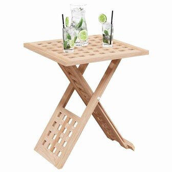 Salontafel Bruin 33 x 33 x 40.5 cm Massief walnotenhout 3