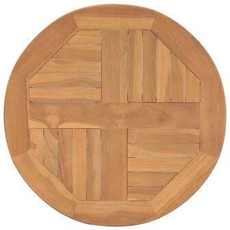Bistrotafel inklapbaar &Oslash;60x75,5 cm massief teakhout 4
