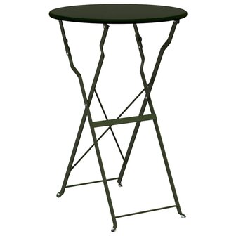 Bistrotafel Donkergroen &Oslash;50x71 cm Poedercoating staal 2