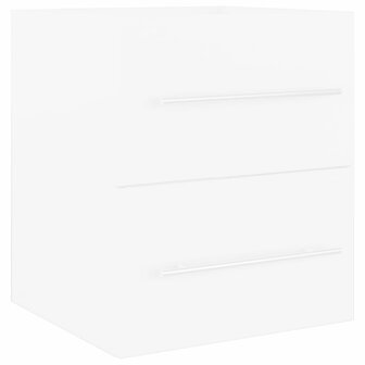 Wastafelkast 41x38,5x48 cm bewerkt hout wit 2