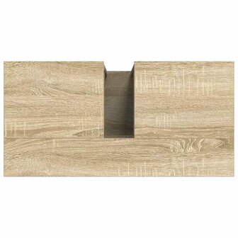 Badkamerkast Beige 60 x 30 x 60 cm Bewerkt hout 8