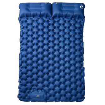 Kampeermatras met kussens zelfopblazend 2-persoons marineblauw 2