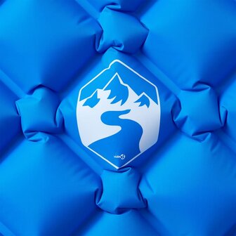 Kampeermatras opblaasbaar 190x58x6 cm 1-persoons blauw 3