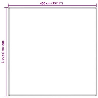 Tenttapijt 400x400 cm HDPE zwart 7