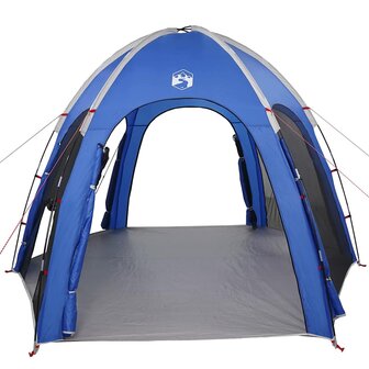 Zwembad Tent met dak azuurblauw 366 x 305 x 231 cm Polyester 8