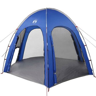 Zwembad Tent met dak azuurblauw 366 x 305 x 231 cm Polyester 9