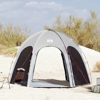 Zwembad Tent met dak Grijs 366 x 305 x 231 cm Polyester 4