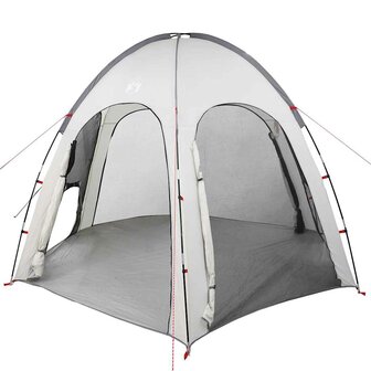 Zwembad Tent met dak Grijs 366 x 305 x 231 cm Polyester 9