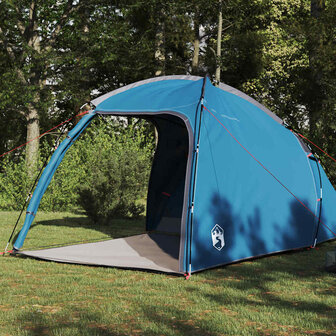 Tent met dak Blauw 370 x 230 x 185 cm Polyester en glasvezel 4