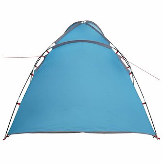 Tent met dak Blauw 370 x 230 x 185 cm Polyester en glasvezel 7