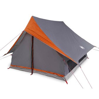Tenten met dak Grijs en oranje 256 x 266 x 185 cm Polyester 3