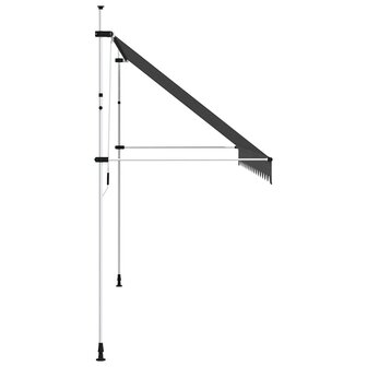 Luifel handmatig uittrekbaar 400 cm antraciet 4