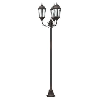 Tuin Lantaarnpaal Brons Aluminium en Glas 5
