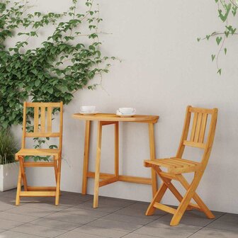Tuinstoel 2 pcs Bruin 36 x 46 x 86cm Massief acaciahout 1