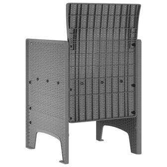 Tuinstoel 2 pcs Lichtgrijs 53 x 49 x 85 cm PP 5