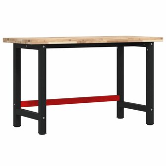Werkbank rechthoekig 140x60x83 cm massief acaciahout 2