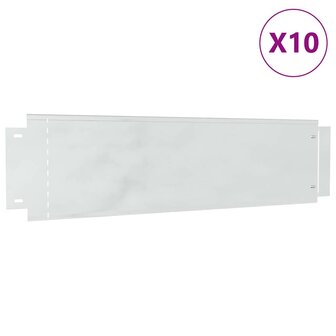 Gazonranden 10 pcs Zilver 100 x 25 x 0.07 cm 4