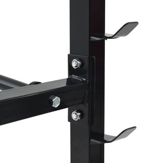 Halterrek Zwart 99 x 45 x 95.5 cm Poedergecoat staal 5
