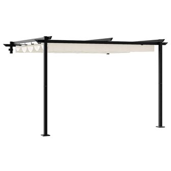 Wandgemonteerde Pergola Cr&egrave;me Staal 2