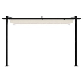 Wandgemonteerde Pergola Cr&egrave;me Staal 4