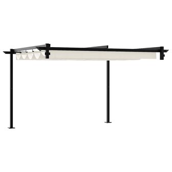 Wandgemonteerde Pergola Cr&egrave;me Staal 6