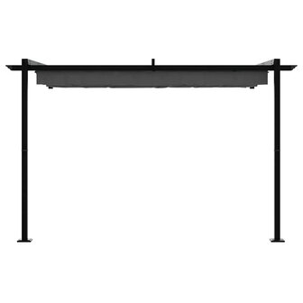 Wandgemonteerde Pergola Antraciet Staal 4