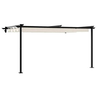Wandgemonteerde Pergola Cr&egrave;me Staal 2