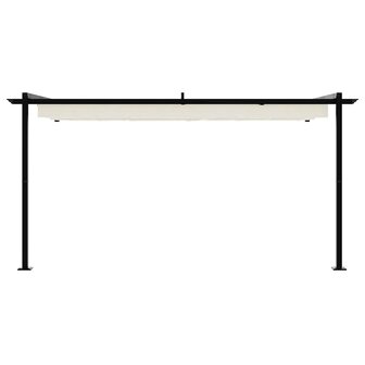 Wandgemonteerde Pergola Cr&egrave;me Staal 4
