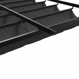 Wandgemonteerde Pergola Antraciet Staal 7