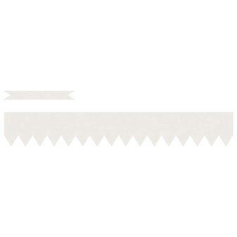 Gazonranden 10 pcs Wit 100 x 0.5 x 15 cm Staal 2