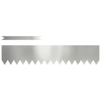 Gazonranden 10 pcs Zilver 100 x 0.5 x 20 cm 2
