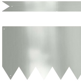 Gazonranden 10 pcs Zilver 100 x 0.5 x 20 cm 4