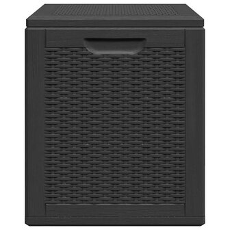Tuinbox 90 L PP rattan zwart 5