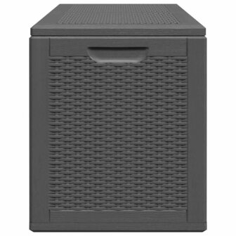 Tuinbox 180 L PP rattan zwart 5