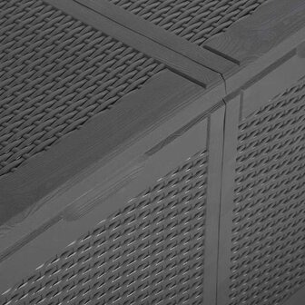 Tuinbox 180 L PP rattan zwart 7