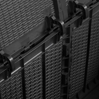 Tuinbox 180 L PP rattan zwart 8