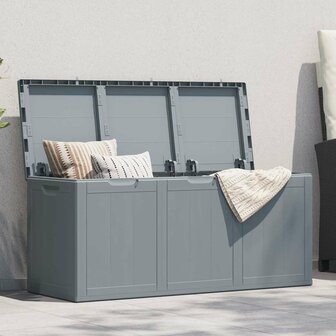 Tuinbox 270 L PP houtlook grijs 1