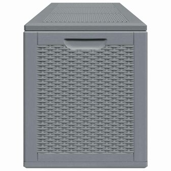 Tuinbox 270 L PP rattan grijs 6