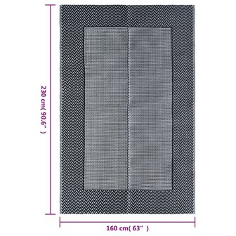 Buitenkleed ARAKIL 160x230 cm PP grijs 6
