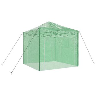 Kas met dak Groen 290 x 290 x 315 cm Staal 4