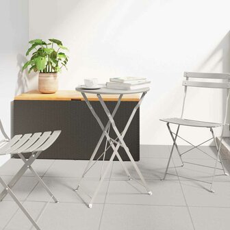 Bistrotafel Beige &Oslash;50x71 cm Poedercoating staal 1