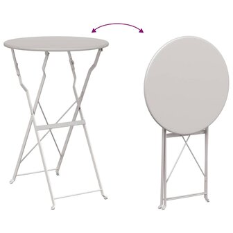 Bistrotafel Beige &Oslash;50x71 cm Poedercoating staal 9