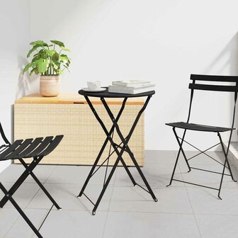 Bistrotafel Antraciet &Oslash;50x71 cm Poedercoating staal 1