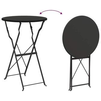 Bistrotafel Antraciet &Oslash;50x71 cm Poedercoating staal 9