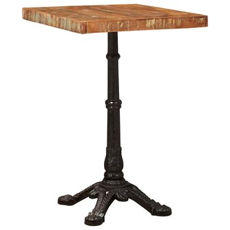 Bistrotafel Bruin 50 x 50 x 76 cm massief gerecycled hout 1