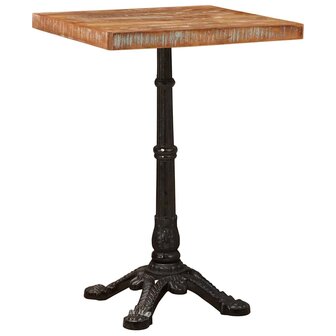 Bistrotafel Bruin 50 x 50 x 76 cm massief gerecycled hout 2