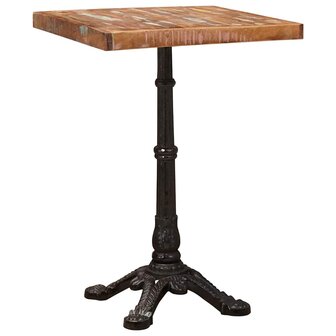 Bistrotafel Bruin 50 x 50 x 76 cm massief gerecycled hout 3